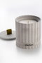 Aberto Design Vela Hormigón Cinta Lazo Gris Ámbar 8cm Ø x 8.5cm